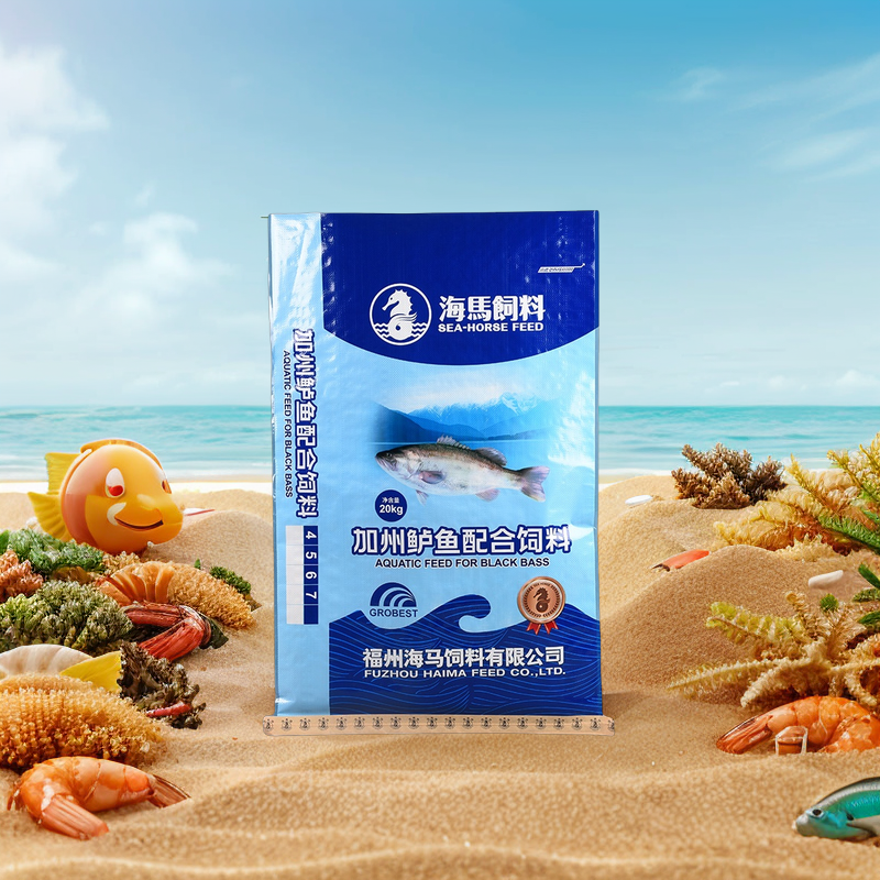 Custom Printed Shrimp Feed Bag Animal Feeds Plastic Bag with Custom Printing