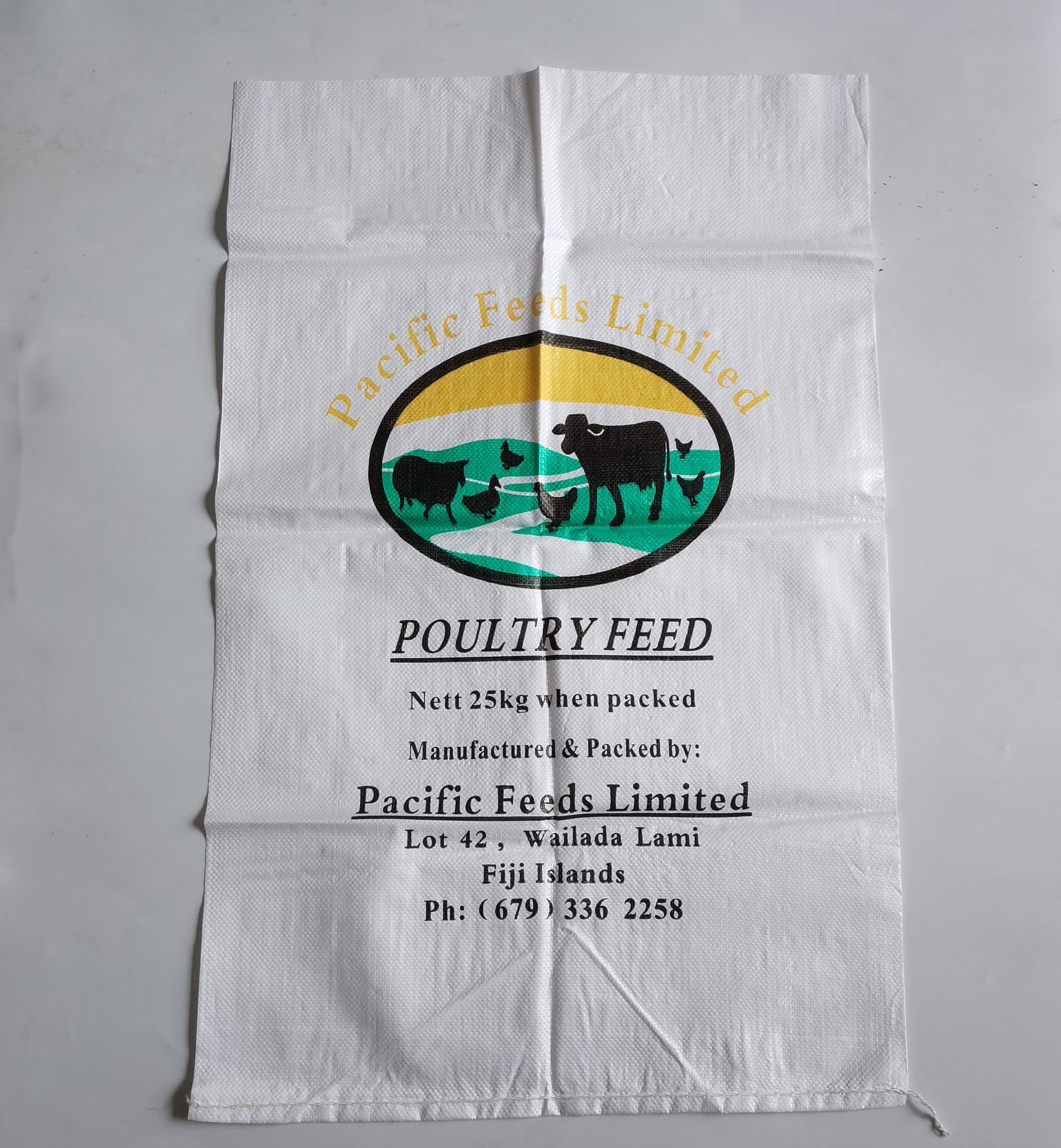 50kg Durable pp Woven Animal Feed Bag for Rice Flour Seeds Corn with Offset Printing for Agriculture