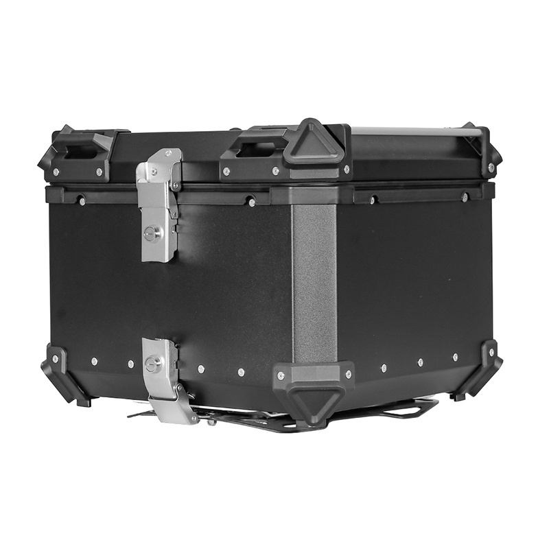 36L 45L 55L 65L Motorcycle Tail Boxes PP ABS Aluminum Trunk Top Case Luggage Black X-Series Motorbike Box For Motorcycle