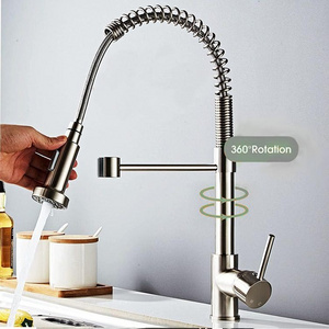 Modern Multifunction Gourmet Faucet: Flexible Torneira, Copper Color Sink Faucet with Pull Out Down Feature for Kitchen