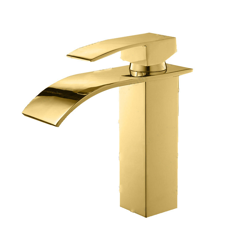 single lever cold and hot pull out chrome mixer taps lavatory basin tap faucet gold and black waterfall faucet brass