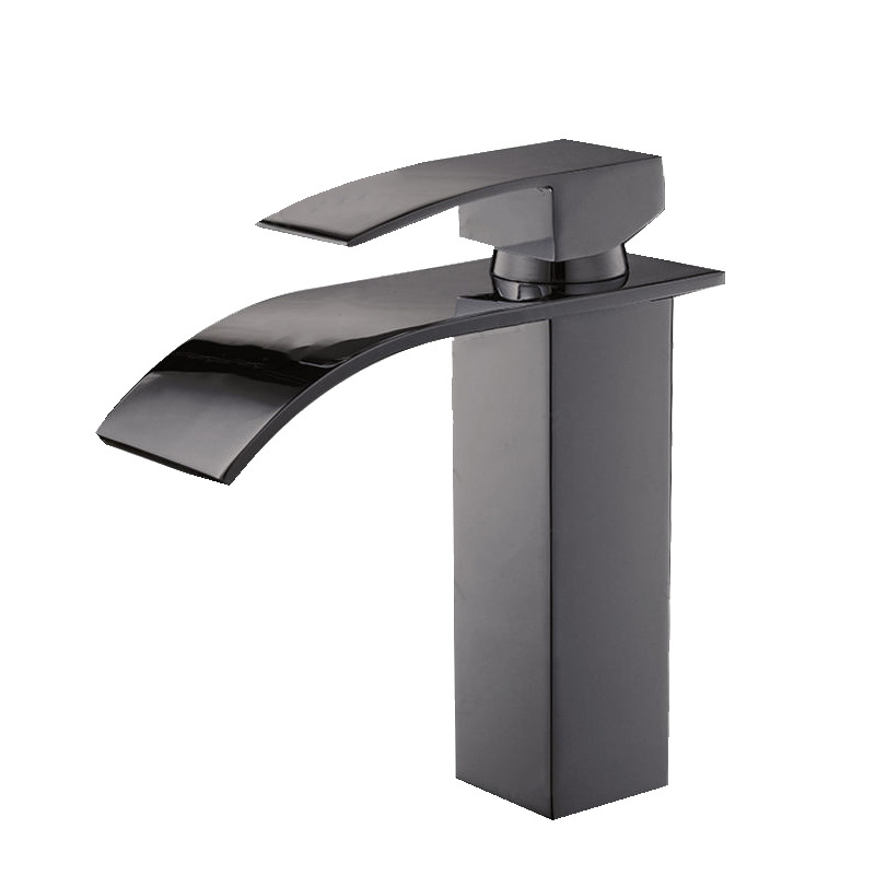 single lever cold and hot pull out chrome mixer taps lavatory basin tap faucet gold and black waterfall faucet brass