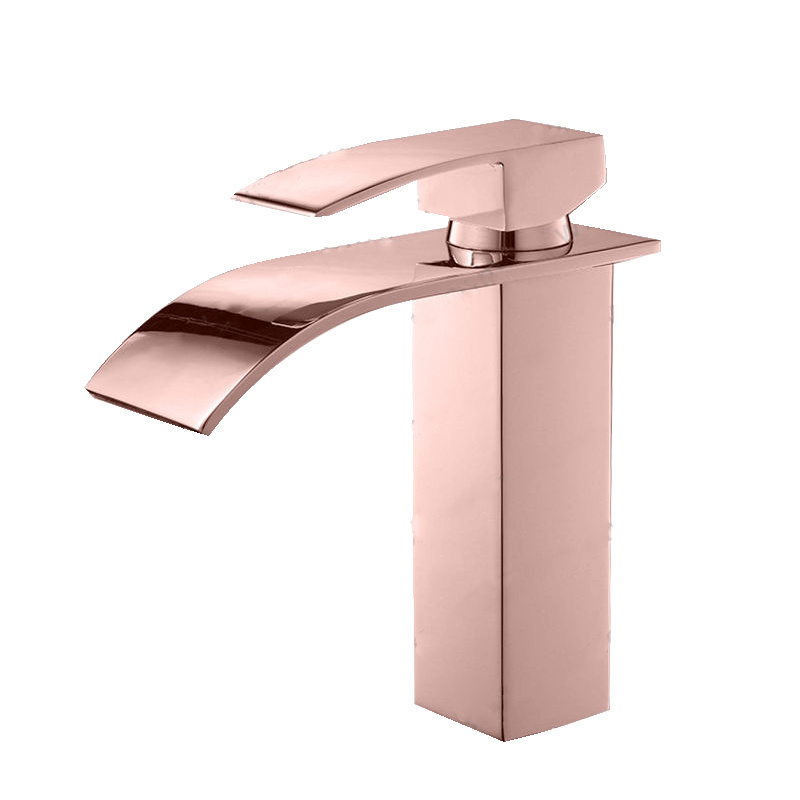 single lever cold and hot pull out chrome mixer taps lavatory basin tap faucet gold and black waterfall faucet brass