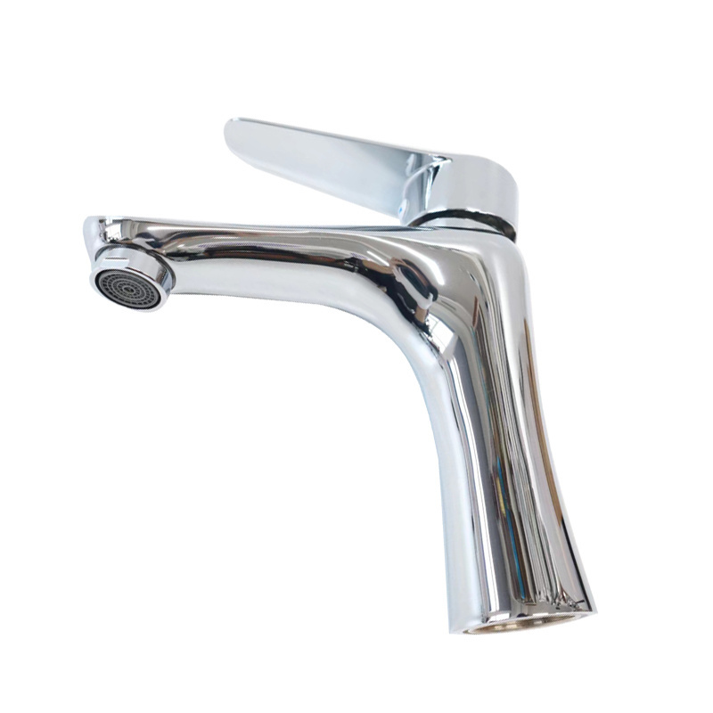 tall brushed nickel farmhouse  hot and cold water wall bathroom wash brushed nickel basin seperate faucet for lavatory