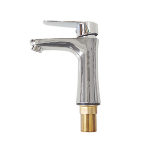 Brushed Nickel Single Handle Bathroom Faucet - Stainless Steel, Deck Mount RV Mixer Tap for Lavatory Vanity Sink