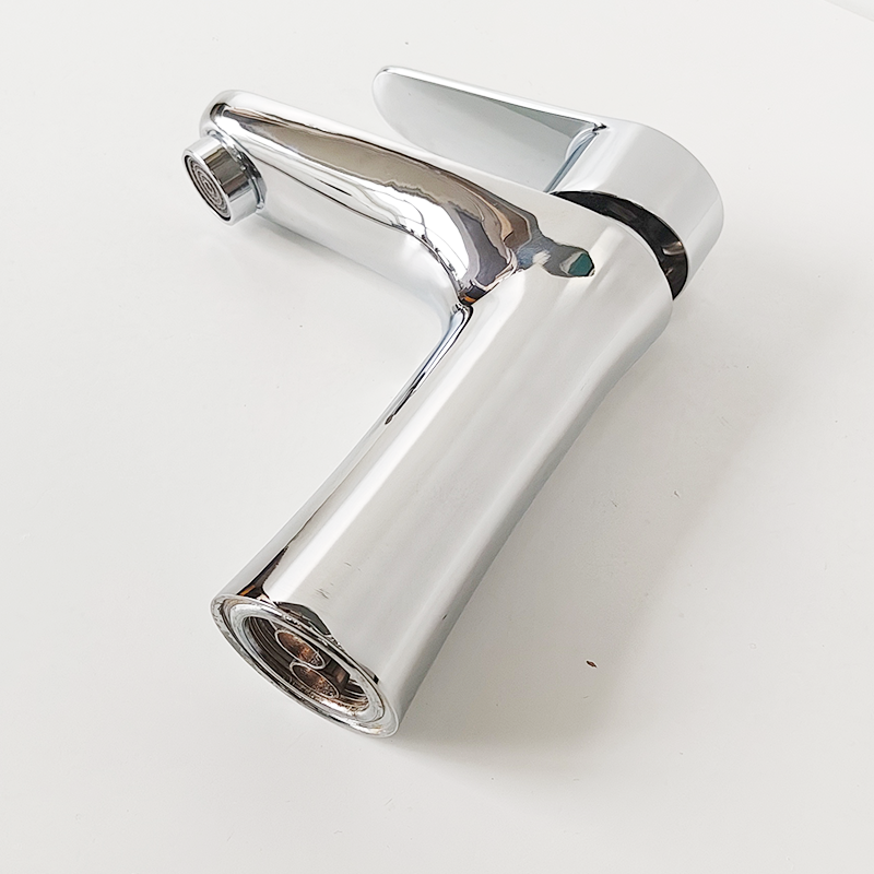 Brushed Nickel Single Handle Bathroom Faucet - Stainless Steel, Deck Mount RV Mixer Tap for Lavatory Vanity Sink