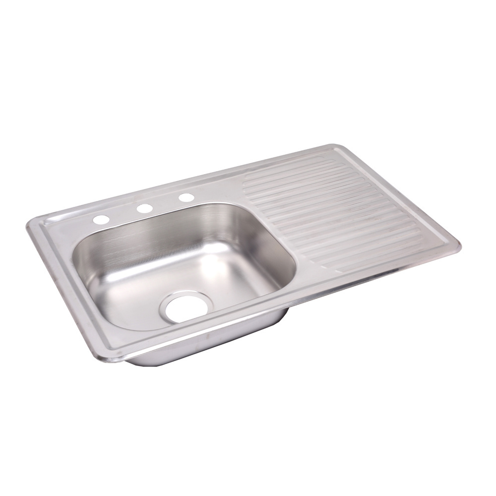 Professional Metal Countertop Custom Size Telescopic Stainless Steel Kitchen Sink