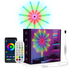 The New Fireworks Lights Explosion Atmosphere Lights Colorful Voice-activated Sound Pickup Indoor and Outdoor LED PC Minimalist