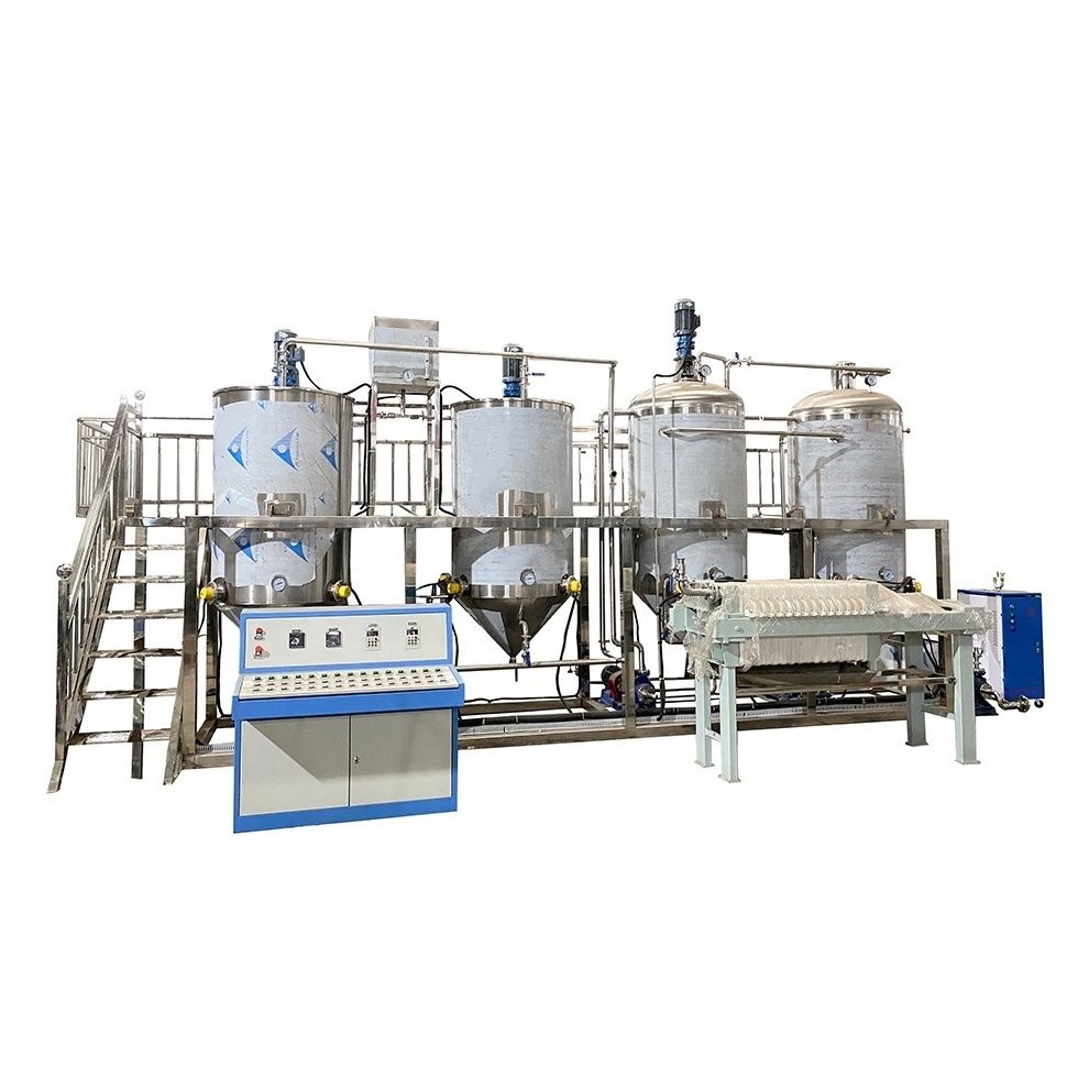 crude oil refinery plant heavy oil refinery thin film method distillation machine to refine used coconut oil