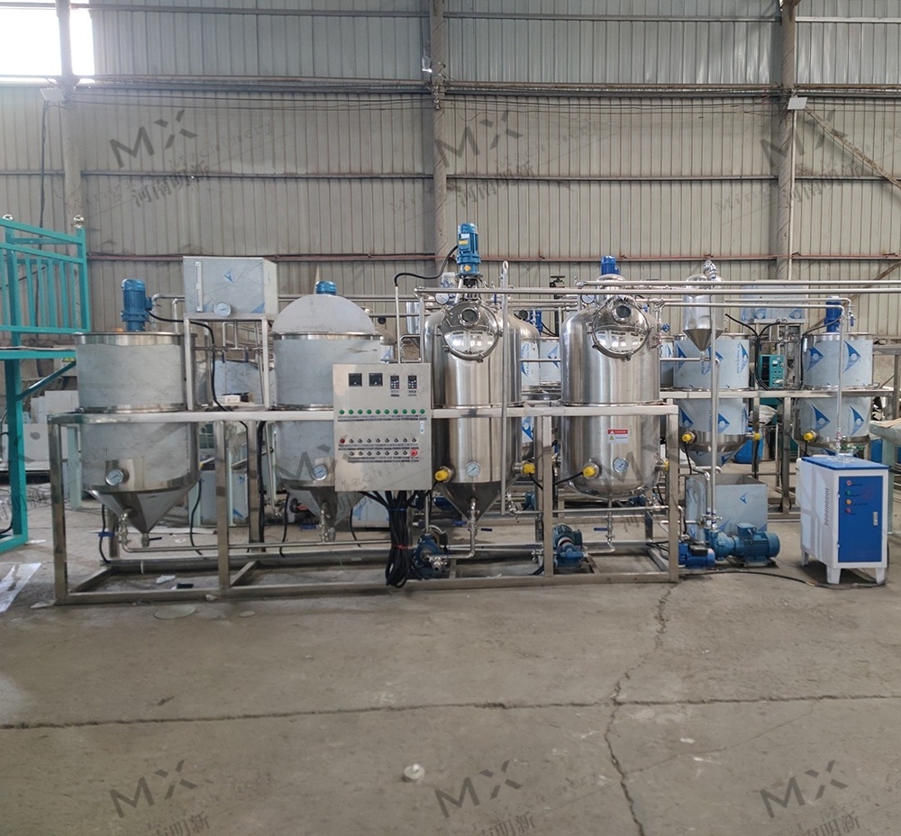 coconut oil refining machine waste oil to diesel fuel refinery heavy oil refinery thin film method