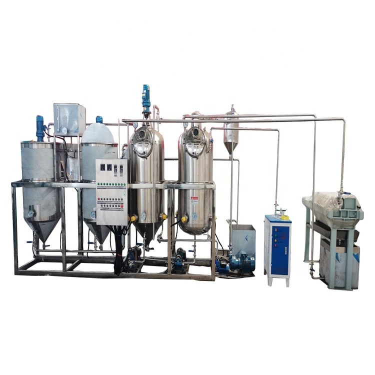 coconut oil refining machine waste oil to diesel fuel refinery heavy oil refinery thin film method