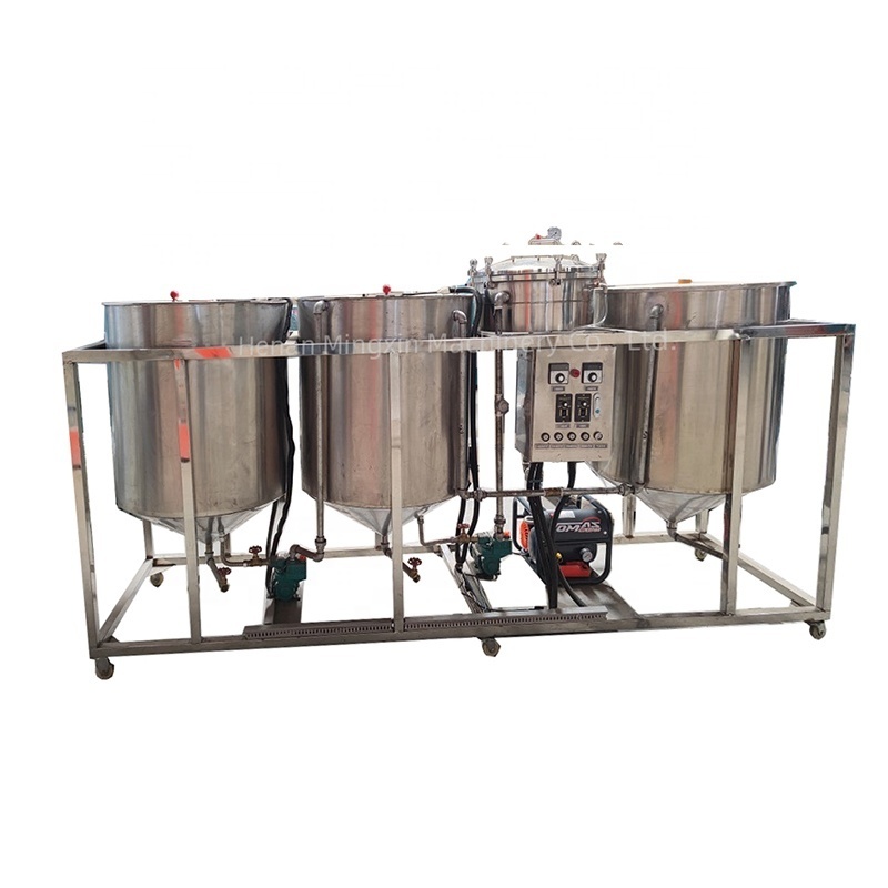 machine of refining waste oils and turn to diesel batch type edible oil refining machine