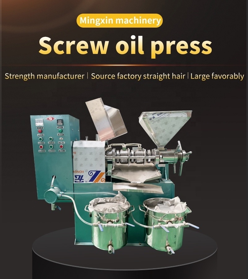 Factory Price Homemade Cotton Seed Cashew Soybean Sunflower Oil Press Processing Castor Oil Extraction Machine