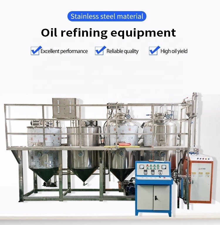 Oil factory edible oil refinery machine palm soybean oil refined  refining machine