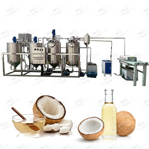 automatic refined sunflower oil machine heavy oil refinery thin film method crude palm oil refining machine