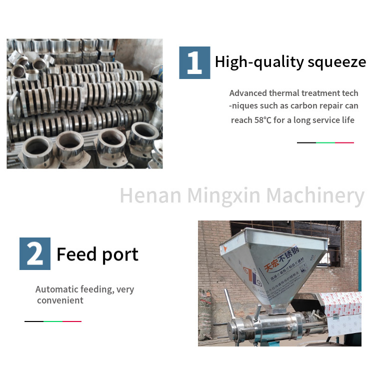 Factory Price Homemade Cotton Seed Cashew Soybean Sunflower Oil Press Processing Castor Oil Extraction Machine