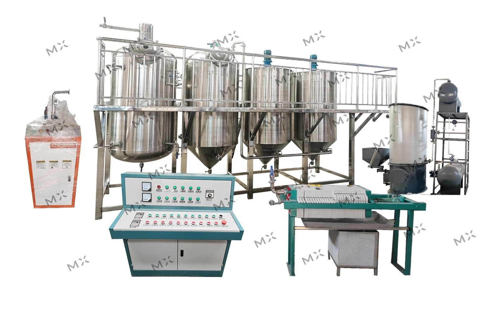 coconut oil refining machine waste oil to diesel fuel refinery heavy oil refinery thin film method