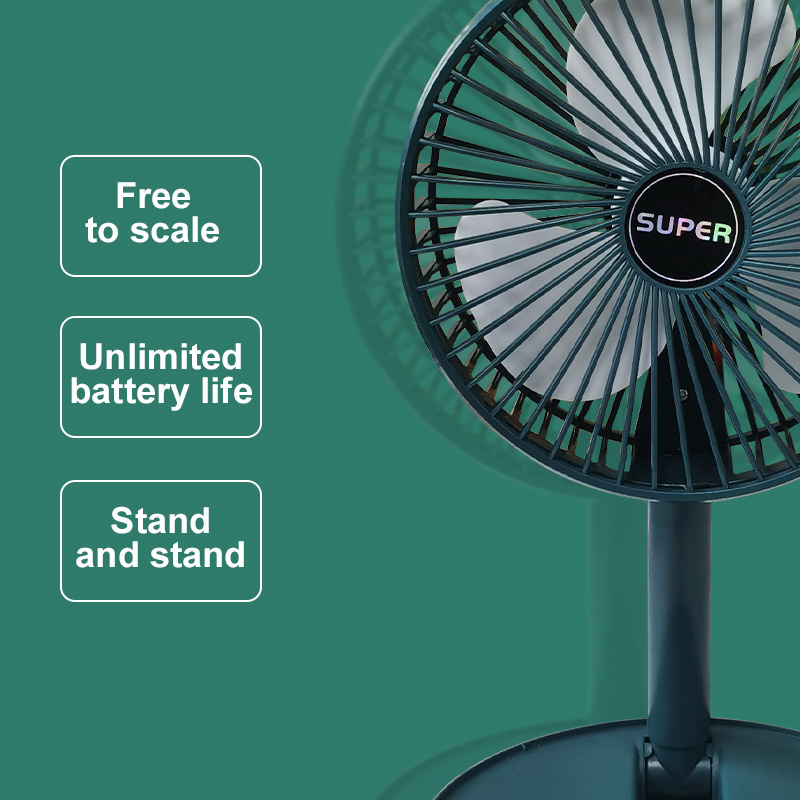 Mini Fan Fold Portable Usb New Arrival Outdoor Standing Table Fan Rechargeable Desktop Air Cooler Fan