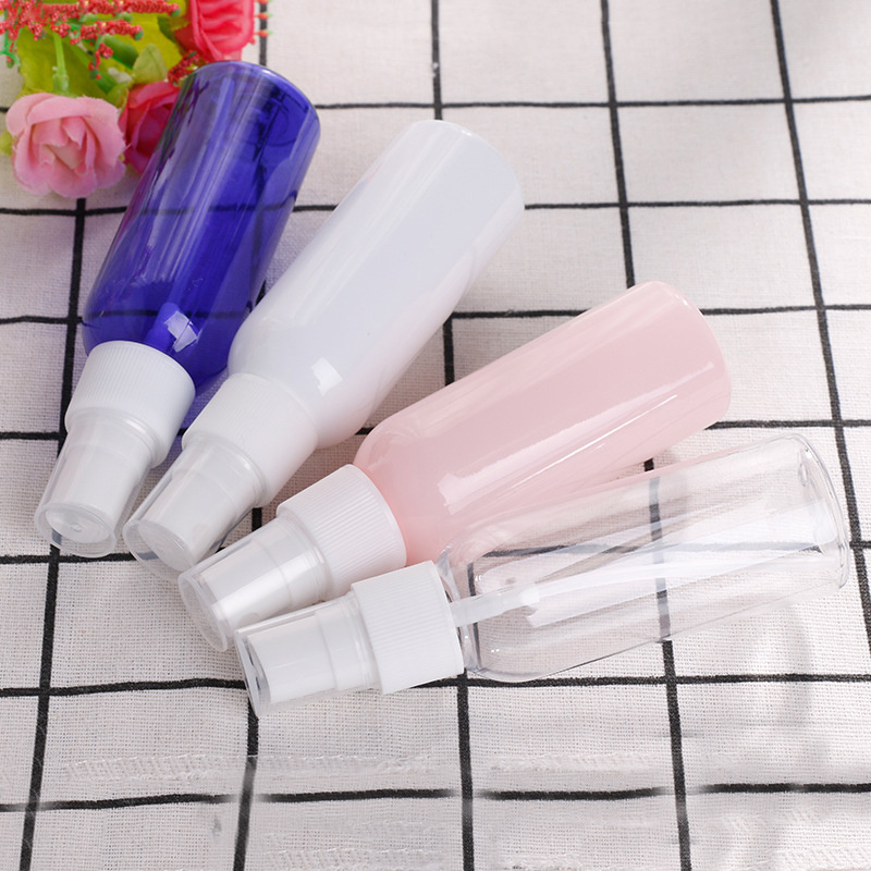 Hot sale high quality  perfume 2 oz  60ml 120ml pet empty spray perfume plastic bottles for cosmetics