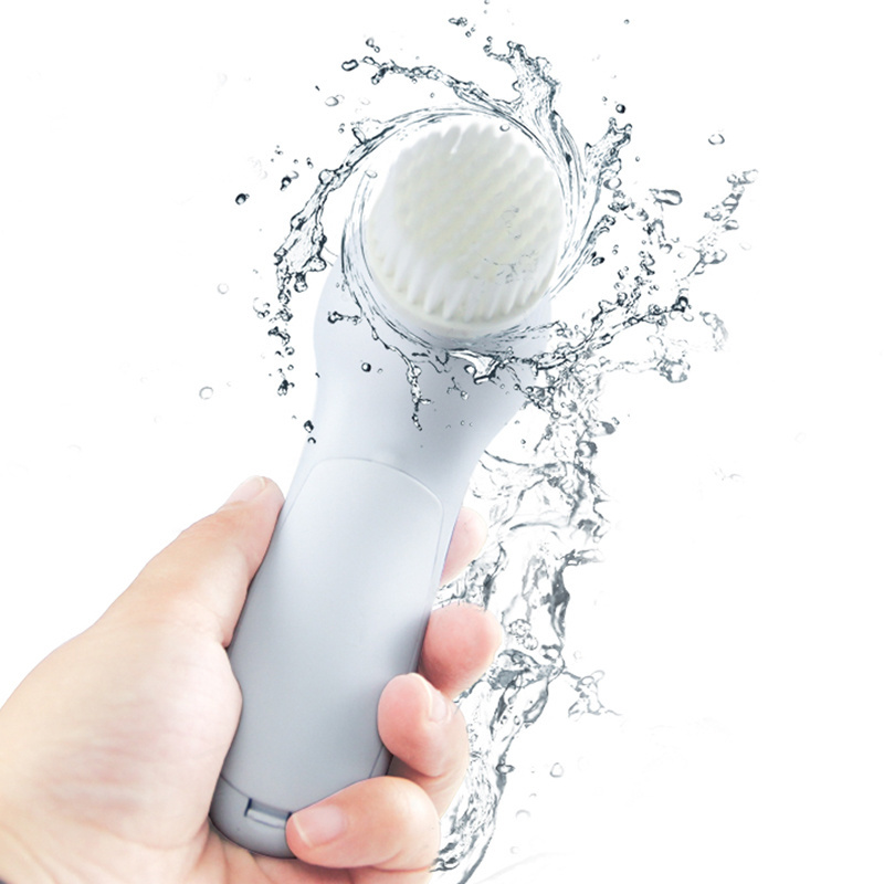 Wholesale facial cleansing electric spin face exfoliator brush 05 celan scrubber facial scrub wash brush heads