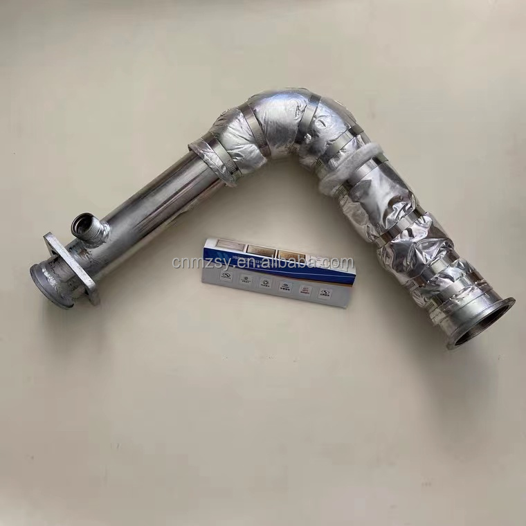 Passenger car muffler inlet pipe used for Youtong bus engine exhaust system spare parts exhaust pipe higer bus