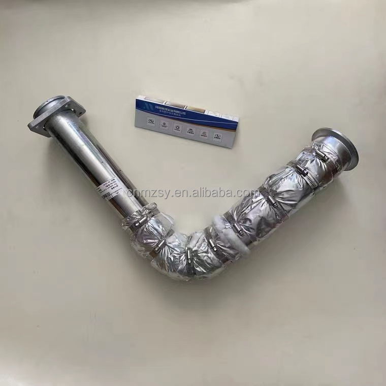 Passenger car muffler inlet pipe used for Youtong bus engine exhaust system spare parts exhaust pipe higer bus