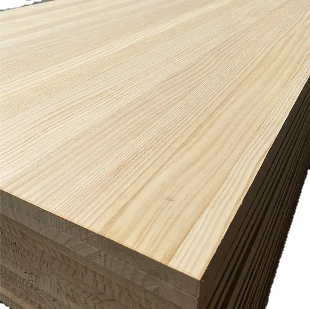 China Eco-Friendly Material Radiated Pine Straight Pattern Panel Solid Wood Plywood