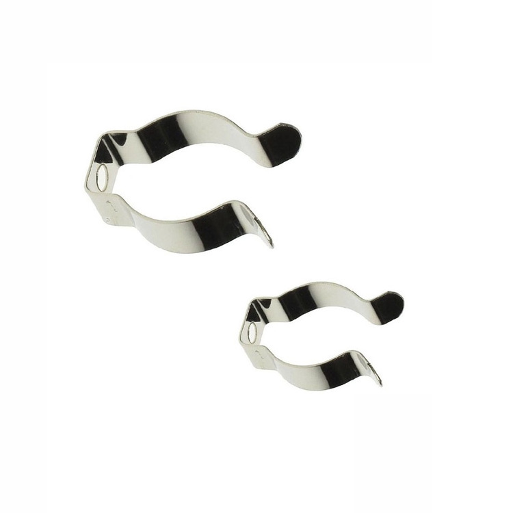 Custom High Quality Flat Stainless Steel Spring Clips Fasteners Spring Steel Pipe Clip