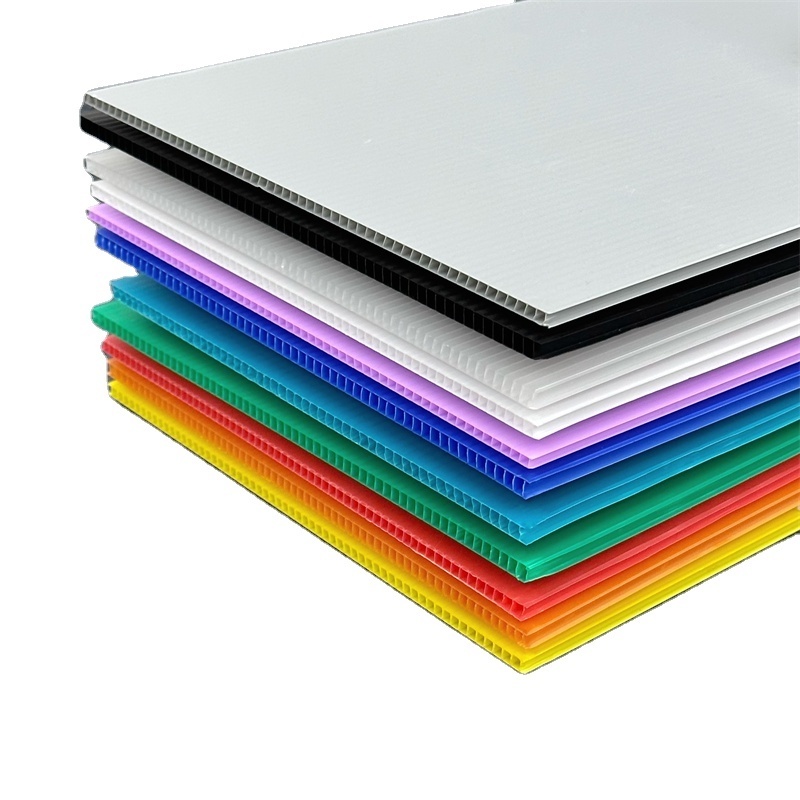 Manufacturer Wholesale Best price Stackable Antistatic Coroplast Hollow Sheet pp plastic sheet Board