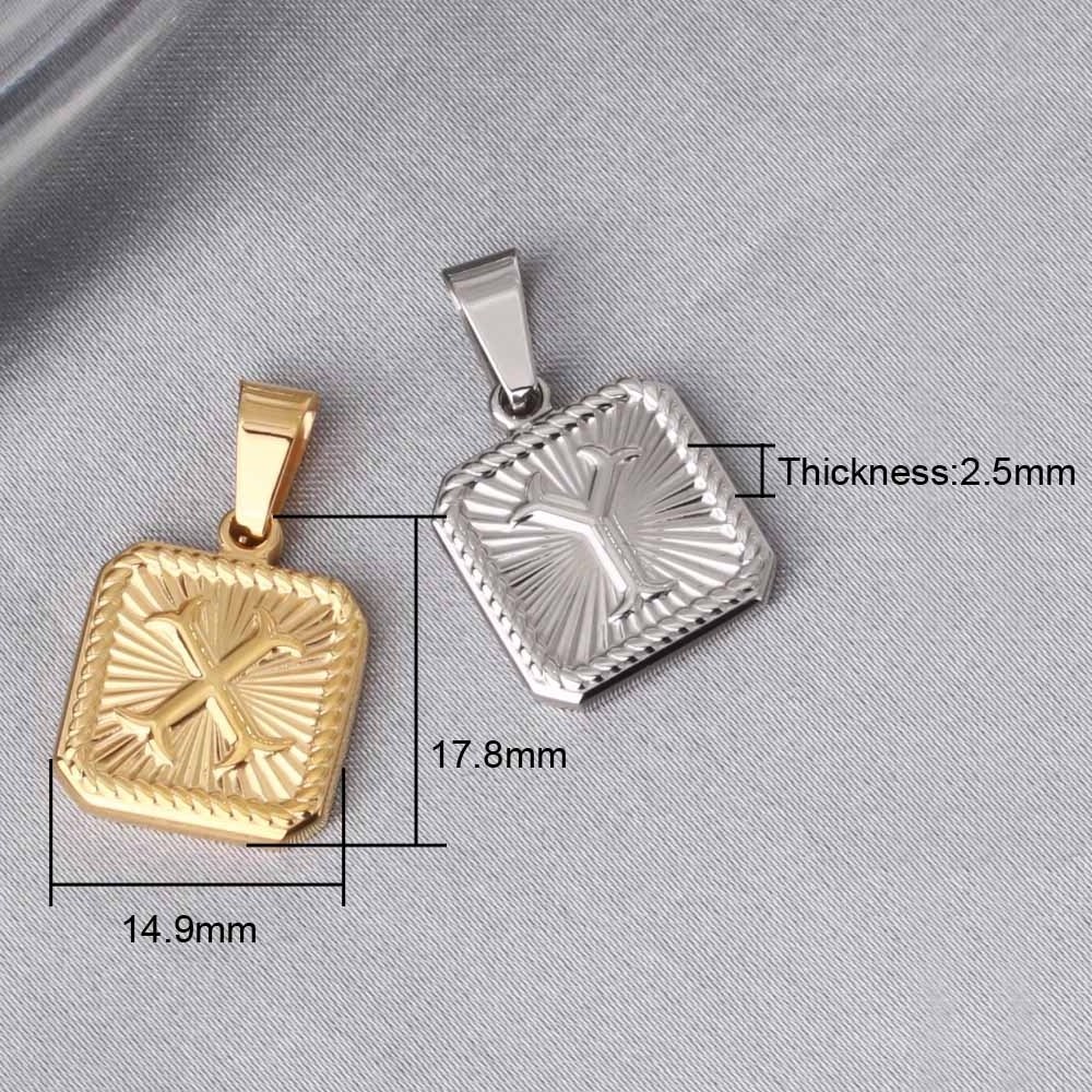 Wholesale Custom Gold Plated A-Z Alphabet Charm Pendant Stainless Steel Initial Letter Pendant For Necklace