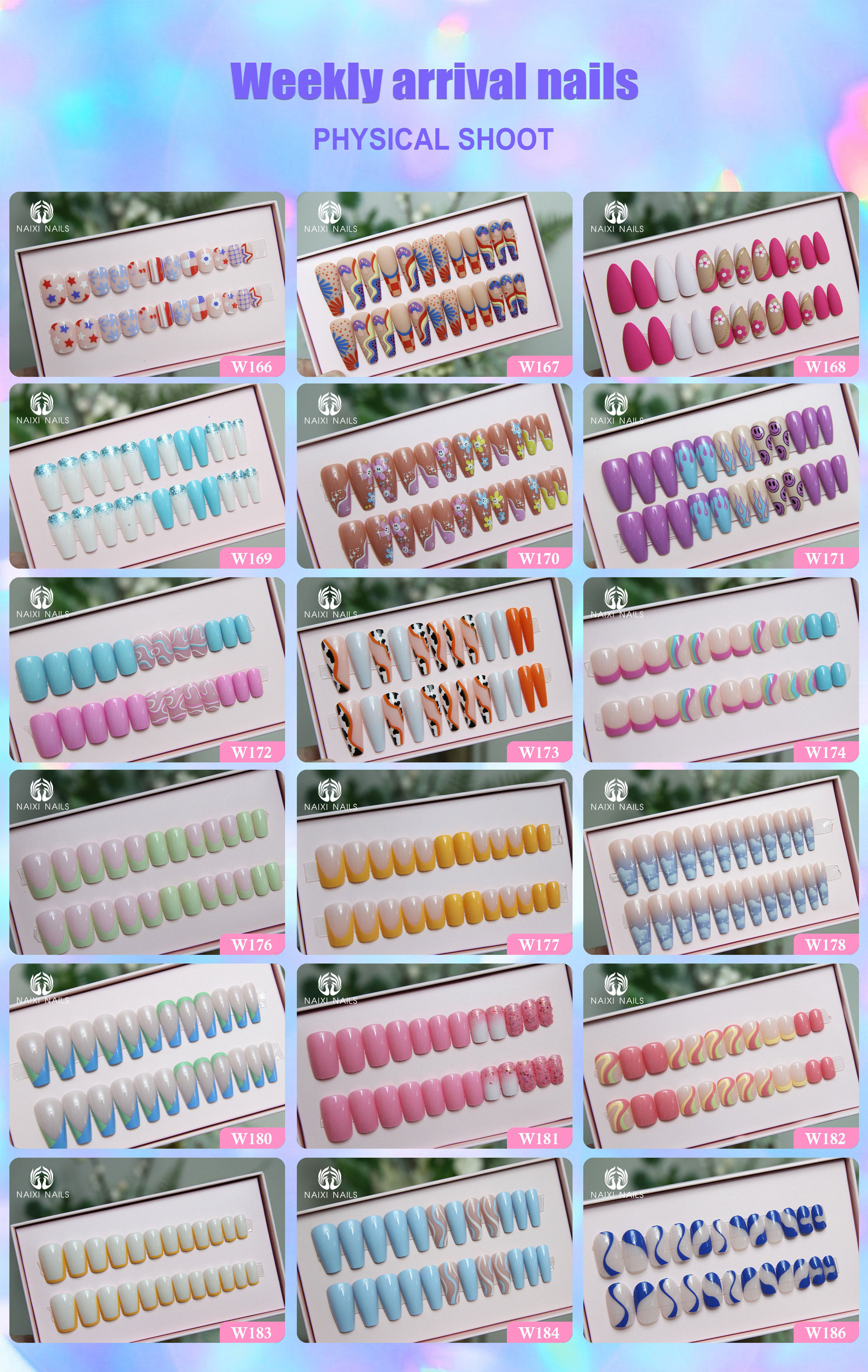 Luxury Designed Reusable False Nails Short Custom Acrylic Press On Nails Artificial Nails With Glue For Woman