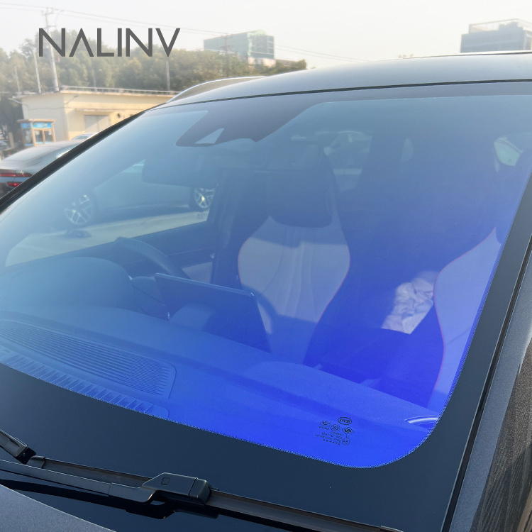 Color Change Windshield Glass Tinted Film Self Adhesive Blue Purple Car Window Glass Chameleon Solar Film