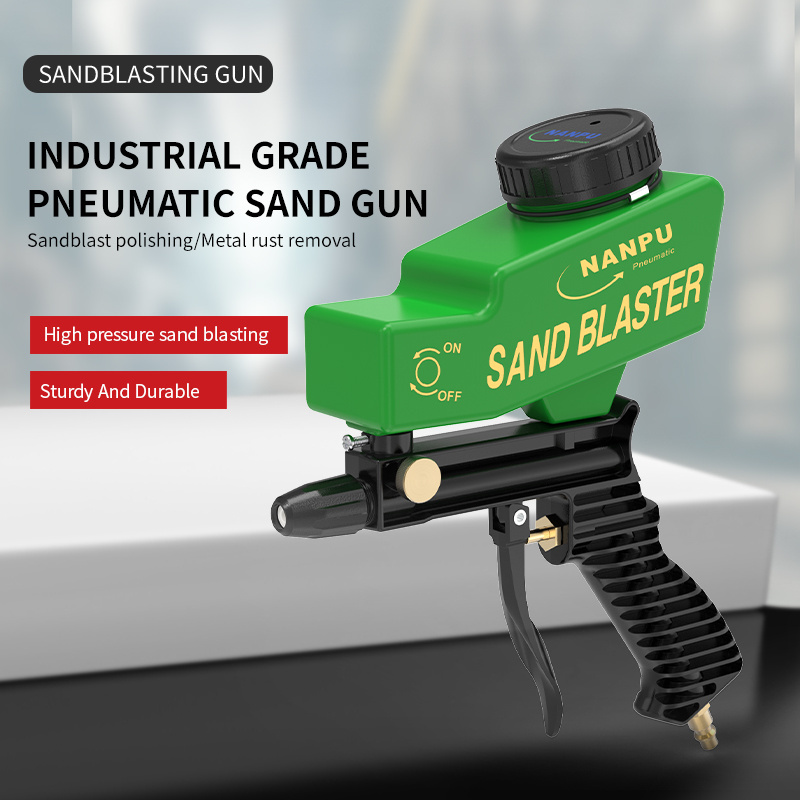 Air Hand Held SandBlaster Gun Sand Blasting Abrasive Gun Ceramic Nozzles small portable pneumatic sandblasting gun