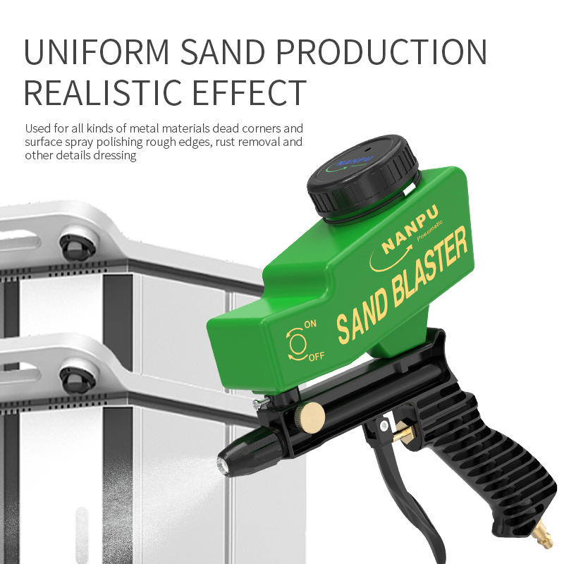 Air Hand Held SandBlaster Gun Sand Blasting Abrasive Gun Ceramic Nozzles small portable pneumatic sandblasting gun