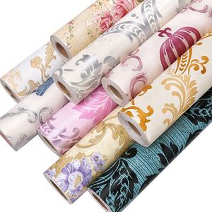 45cm peel and stick home decor self adhesive wallpaper rolls colorful interior decoration