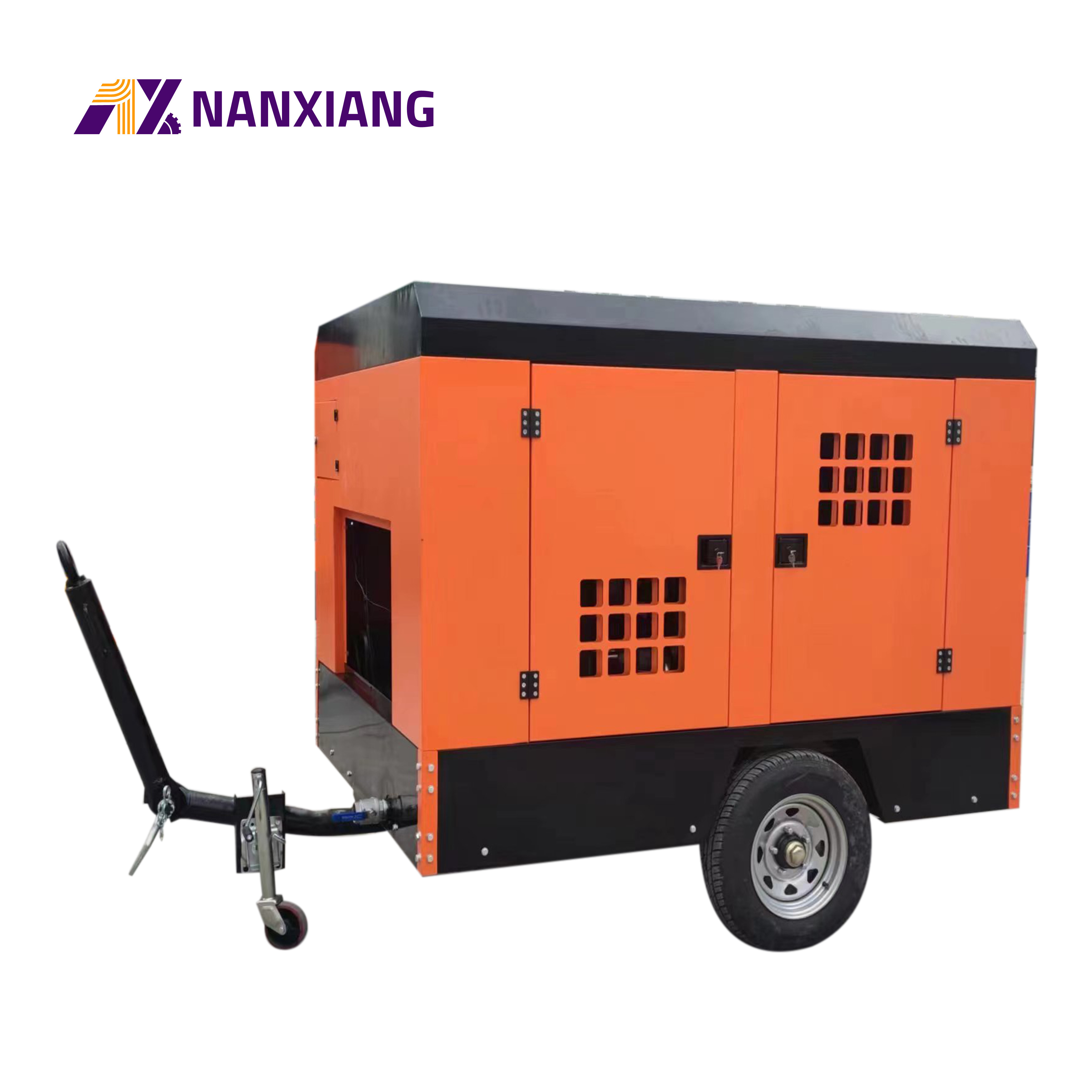 Portable Diesel Screw Air Compressor 191kw 18bar Pull Behind Air Compressor For Water Well Drilling Rig /Mining