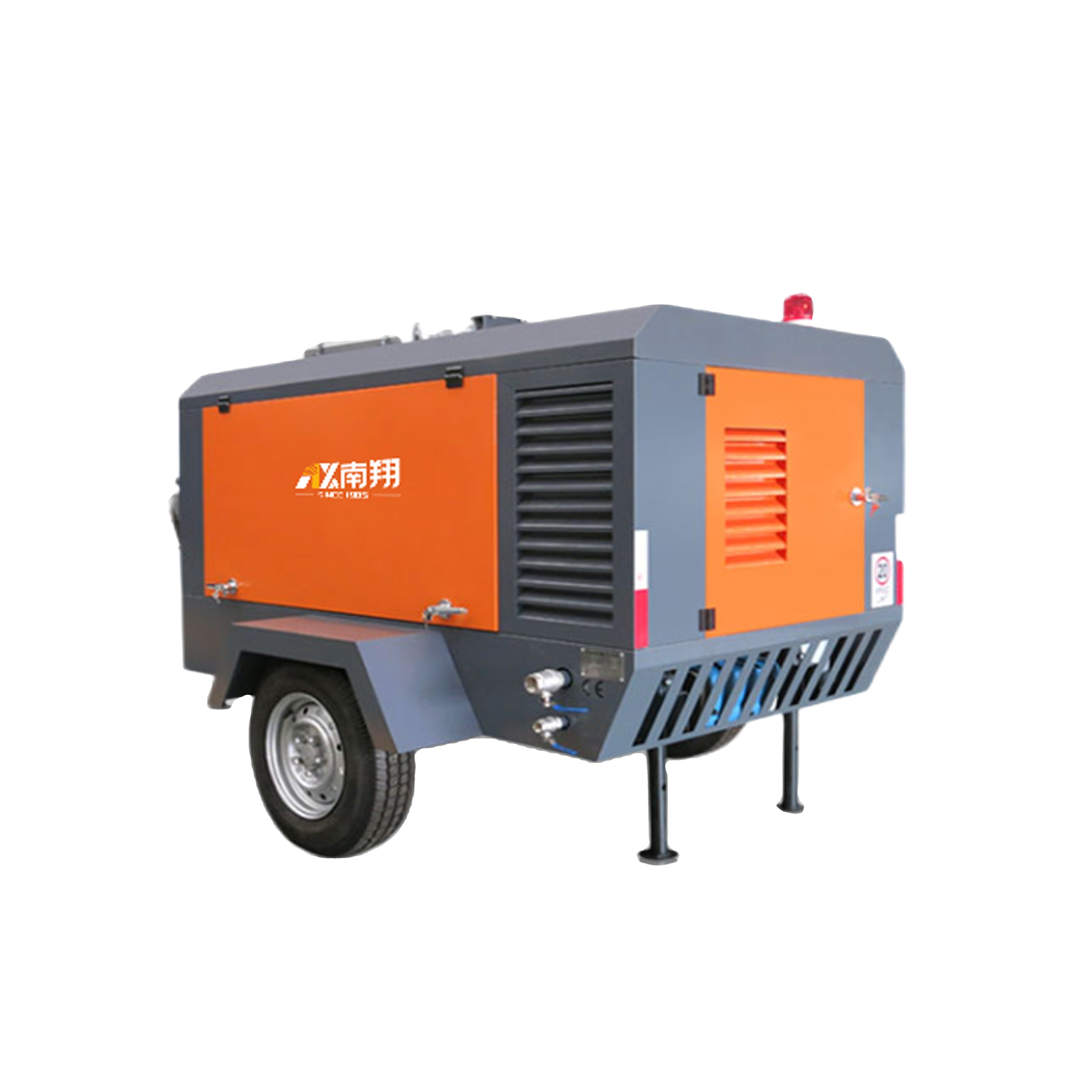 Portable Diesel Screw Air Compressor 191kw 18bar Pull Behind Air Compressor For Water Well Drilling Rig /Mining