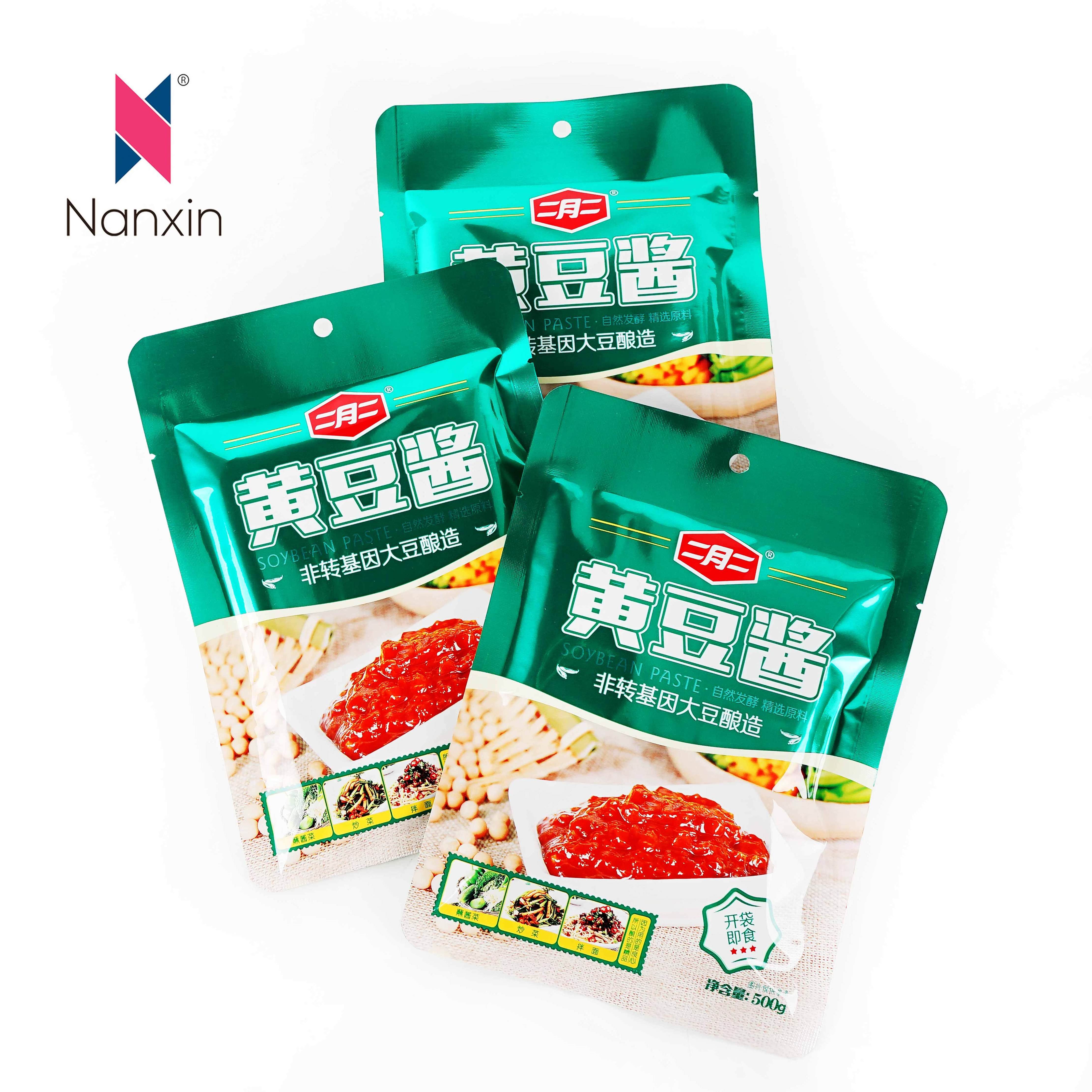 Hot Selling 3 Side Seal Instant Sauce Packaging Bag Aluminum Foil Plastic Sachet Packaging Bag Snack Sachet Packaged Bag