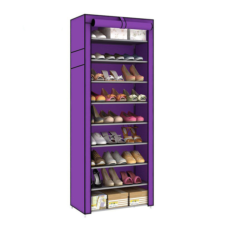 Shoe Rack Shoe Storage Organizer Cabinet Tower with Non-Woven Fabric