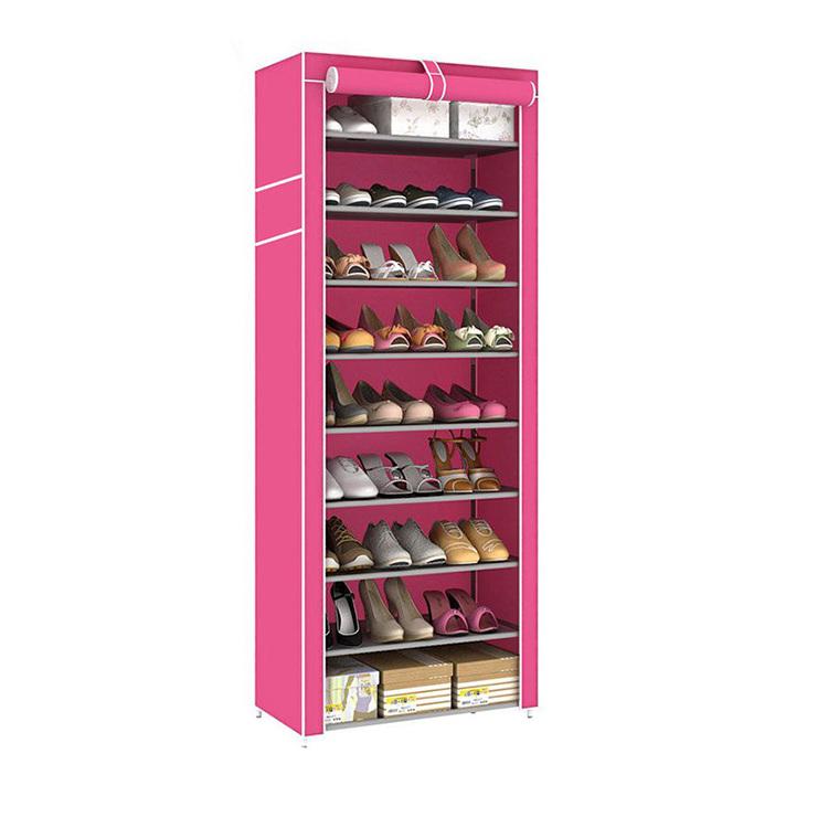 Shoe Rack Shoe Storage Organizer Cabinet Tower with Non-Woven Fabric