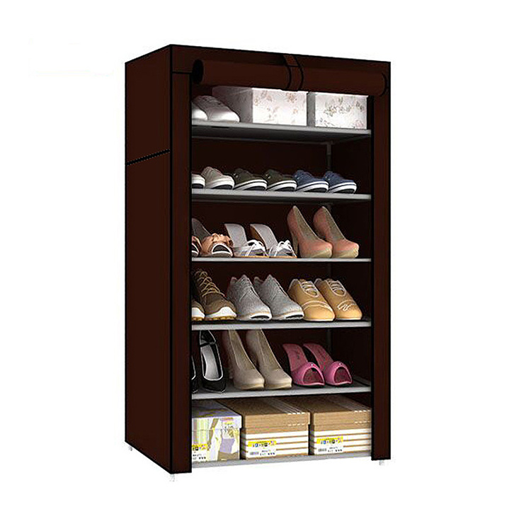 Non-woven Fabric Extendable Easy Assembly Multilayer Receive Shoe Rack