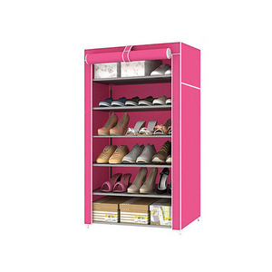 Hot Selling Small Detachable Large Capacity Non Woven Fabric Shoes Rack