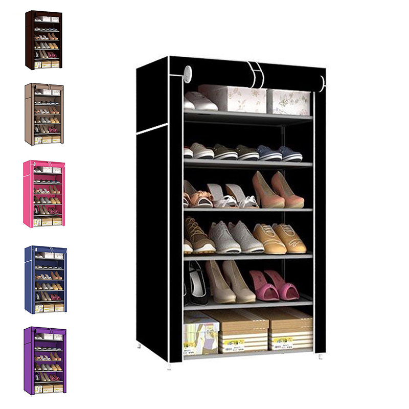 Foldable Stackable Waterproof Non-woven Fabric Shoe Rack Shelf