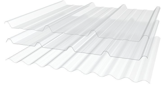 0.8mm polycarbonate transparent corrugated wave roofing sheet