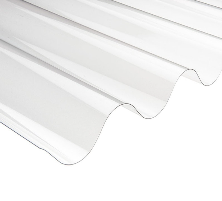 0.8mm polycarbonate transparent corrugated wave roofing sheet