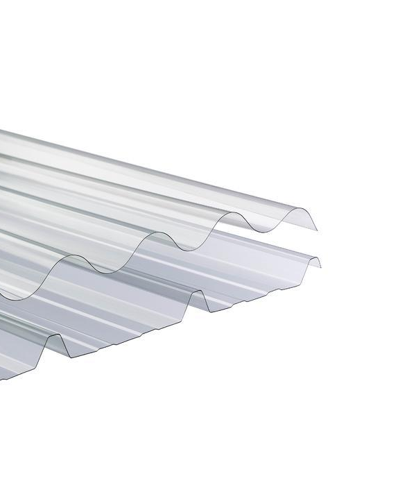 Polycarbonate transparent clear corrugated  plastic roof sheet