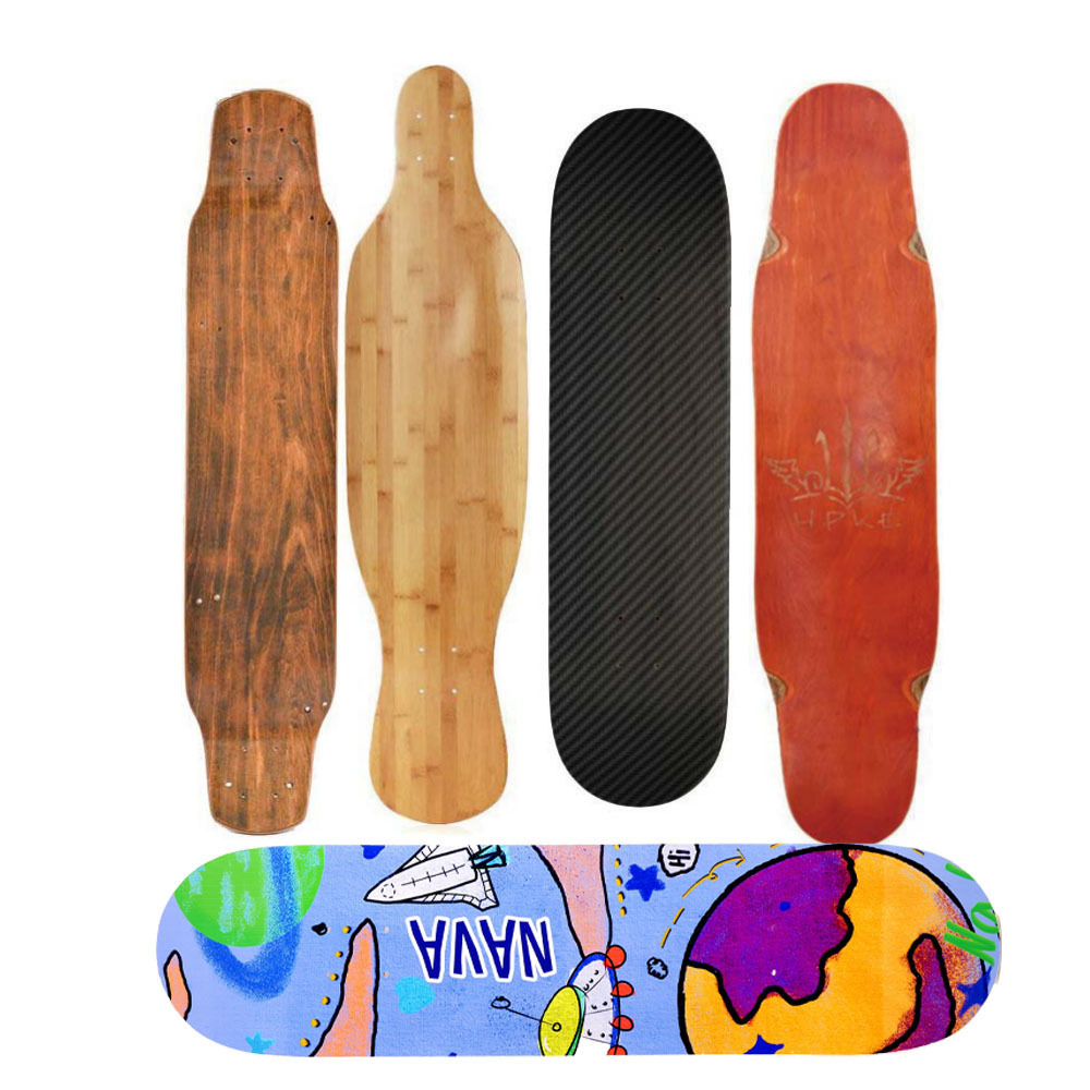 Wholesale cheap 8 ply maple 7.75 inch heat transfer printing graphic blank skateboard deck for gift