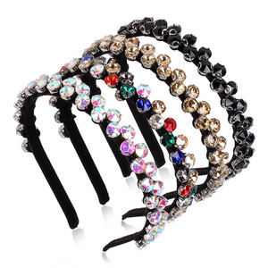 New style Luxury Headband Women Full Colorful Crystal Rhinestone Hairbands Women Hair Accessories Fashion Jewelry