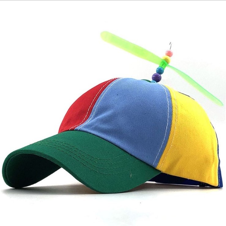 Original DIY Sunshade Color Baseball Men and women Detachable Windmill Propeller Parent-child Child Hat