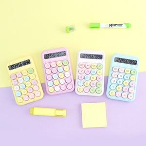 ANI Hot Selling Cute Small Calculators 12 Digit Macaron Style Office Learning Calculator